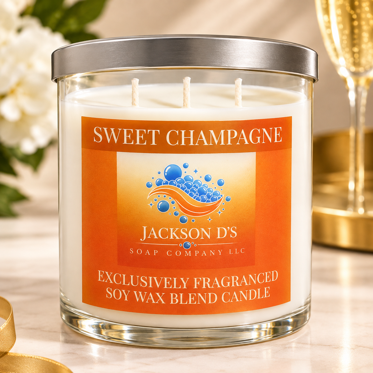 Sweet Champagne Exclusively Fragranced Soy Wax Blend Candle